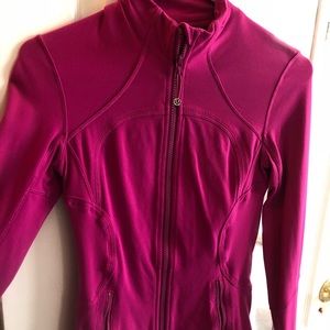 Pink lululemon zip up jacket